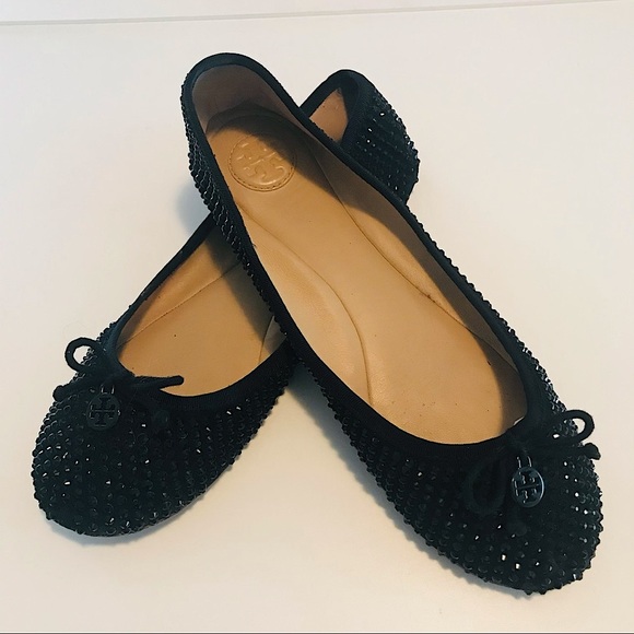 TORY BURCH | black studs on black FLATS | 9.5 - Picture 4 of 14